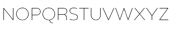 Gluy Thin Font UPPERCASE