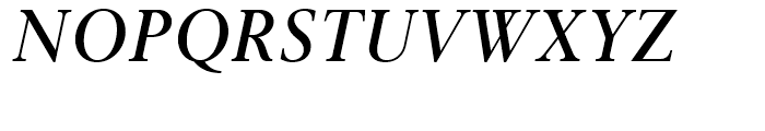 Gmuender Antiqua Demi Italic Font UPPERCASE