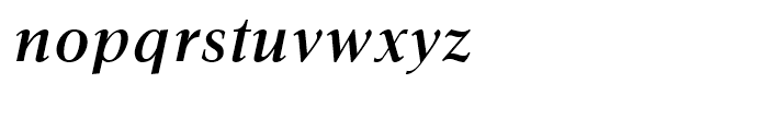 Gmuender Antiqua Demi Italic Font LOWERCASE