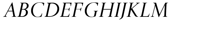 Gmuender Antiqua Italic Font UPPERCASE