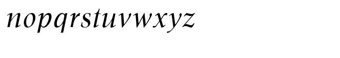 Gmuender Antiqua Italic Font LOWERCASE