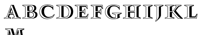 Gmuender Gravur Regular Font LOWERCASE