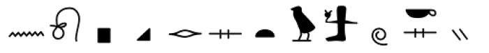 GM Hieroglyphic Kerned Bold Font UPPERCASE