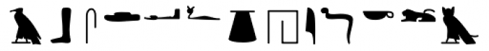 GM Hieroglyphic Kerned Bold Font LOWERCASE