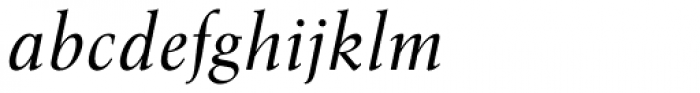 Gmuender Antiqua Pro Italic Font LOWERCASE