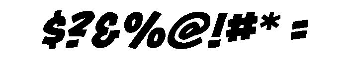 Gnar Bold Italic Font OTHER CHARS