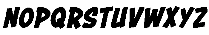 Gnar Bold Italic Font UPPERCASE