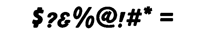 Gnar Extra Bold Font OTHER CHARS