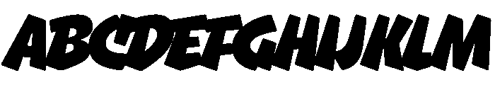 Gnar ExtraBold Font UPPERCASE