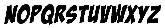 Gnar Italic Font UPPERCASE