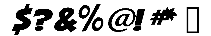 Gnar Regular Font OTHER CHARS