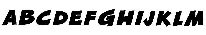 Gnar Regular Font UPPERCASE