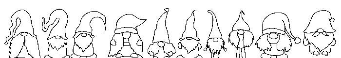 Gnome Doodle Font OTHER CHARS