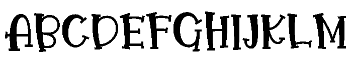 Gnome Heart Color Line Font UPPERCASE