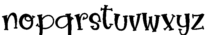 Gnome Heart Color Line Font LOWERCASE