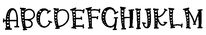 Gnome Heart Heart Line Font UPPERCASE