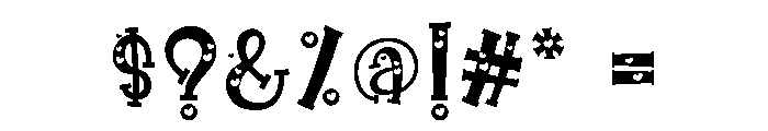 Gnome Heart Font OTHER CHARS
