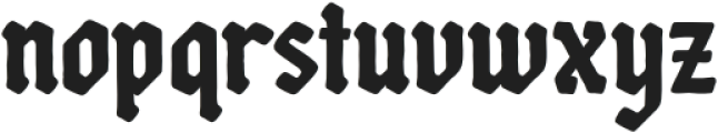 GNAR Regular otf (400) Font LOWERCASE
