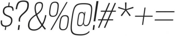 Gnuolane ExtraLight Italic otf (200) Font OTHER CHARS