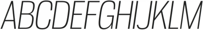 Gnuolane ExtraLight Italic otf (200) Font UPPERCASE