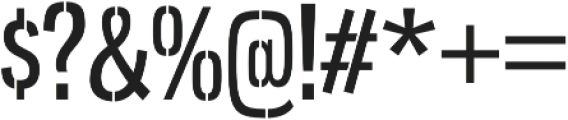 Gnuolane Stencil Regular otf (400) Font OTHER CHARS