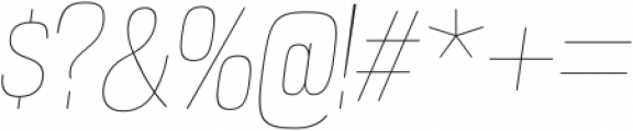 Gnuolane UltraLight Italic otf (300) Font OTHER CHARS
