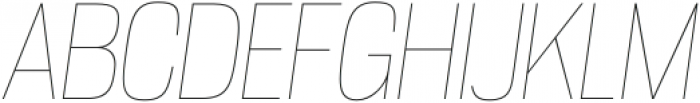 Gnuolane UltraLight Italic otf (300) Font UPPERCASE