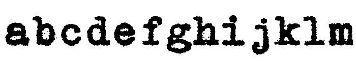 GNUTypewriter Font LOWERCASE