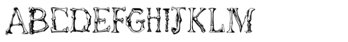 Gnarly Skeleton Regular Font UPPERCASE