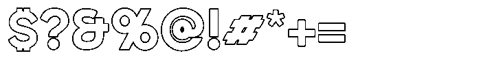 Gnosium Outline Regular Font OTHER CHARS
