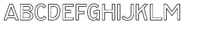 Gnosium Thin Outline Regular FONT
