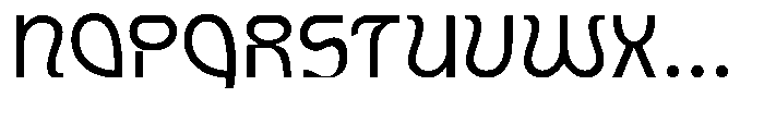 Gnosium Thin Regular Font UPPERCASE