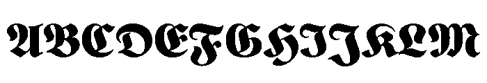 Gorgias Black Font UPPERCASE