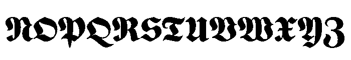 Gorgias Black Font UPPERCASE