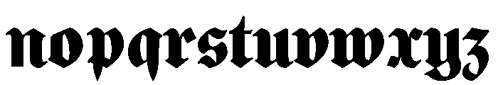 Gorgias Black Font LOWERCASE