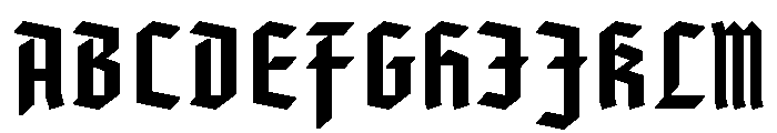 Gorgias Bold Font UPPERCASE
