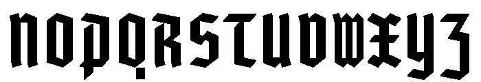 Gorgias Bold Font UPPERCASE