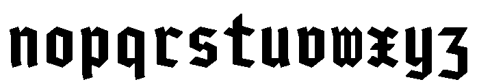 Gorgias Bold Font LOWERCASE