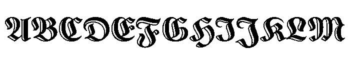 Gorgias Deco Black Font UPPERCASE