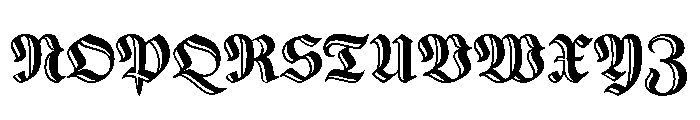 Gorgias Deco Black Font UPPERCASE