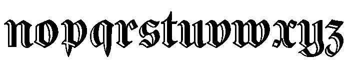 Gorgias Deco Black Font LOWERCASE