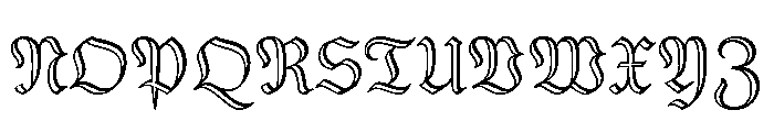 Gorgias Deco Regular Font UPPERCASE