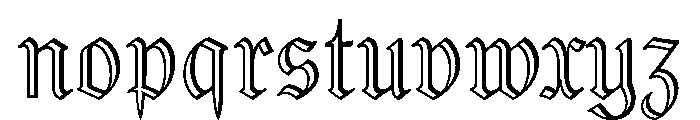 Gorgias Deco Regular Font LOWERCASE