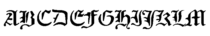 Gorgias Extra Bold Font UPPERCASE