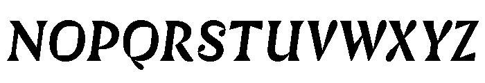 Gorgias Italic Font UPPERCASE