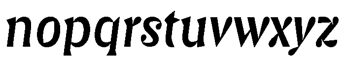 Gorgias Italic Font LOWERCASE