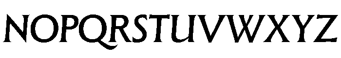 Gorgias Medium Italic Font UPPERCASE