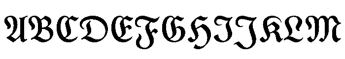 Gorgias Regular Font UPPERCASE