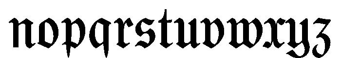 Gorgias Regular Font LOWERCASE