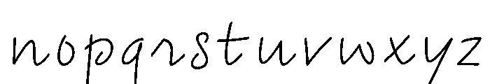 Goskar Variable Thin Font LOWERCASE